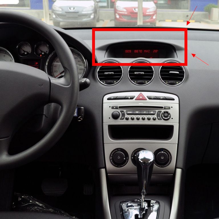 Cadre d'écran de conduite d'origine pour Peugeot 408 308cc 308sw 308 RCZ, support d'affichage pour ordinateur, 8209K4