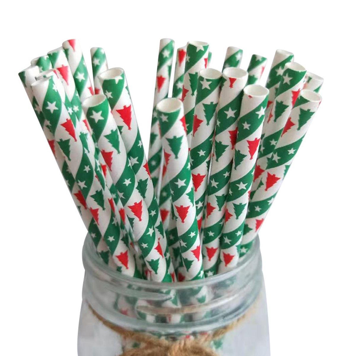 25 Stuks Kerst Papier Rietjes Sneeuwvlok Rietje Vrolijk Kerstfeest Decoraties Voor Bar Thuis Xmas Nieuwjaar Feestartikelen: B