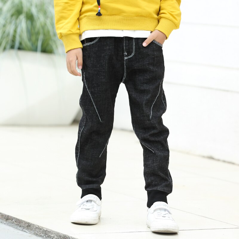 Autumn Winter Jeans For Boy Pants Kids Teenager Trousers Denim Warm Pants Children Korean Clothes