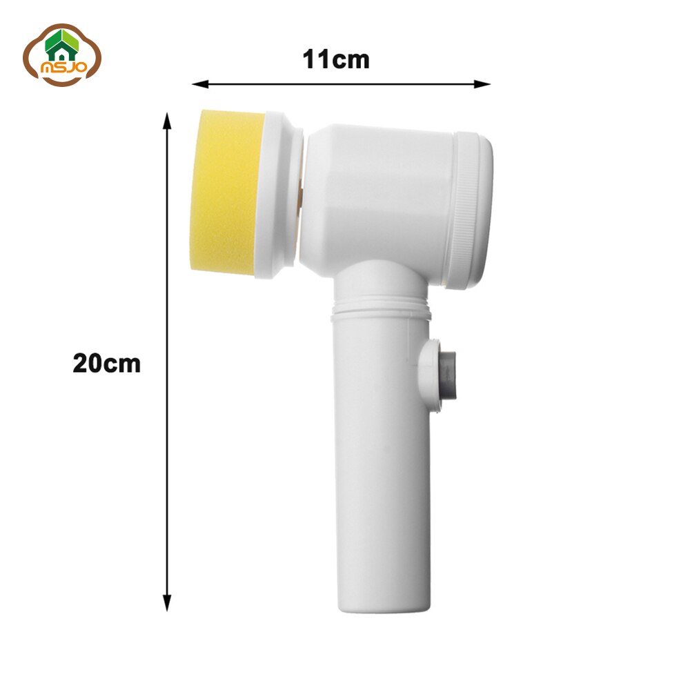 MSJO Elektrische Borstel Spin Scrubber Hurricane Bad Spier Scrubber Badkamer Borstel Voor Wc Huishoudelijke Schoonmaakmiddelen Gereedschappen