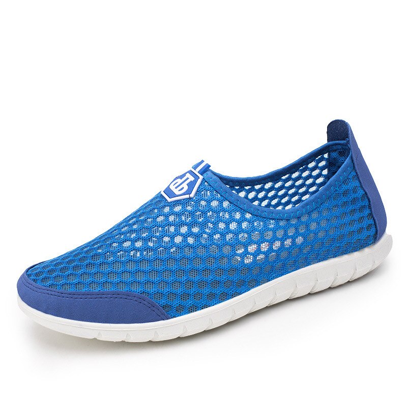 Męskie buty do wody szybkie suche buty do wody letnie oddychające sandały Outdoor antypoślizgowy buty wędkarskie na wakacje nad morzem: Niebieski / 38