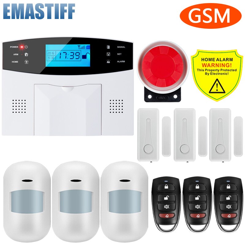 Wireless Wire Gsm Home Burglar Security Alarm System Smart Life Apps Control With Sensor Detector Kit