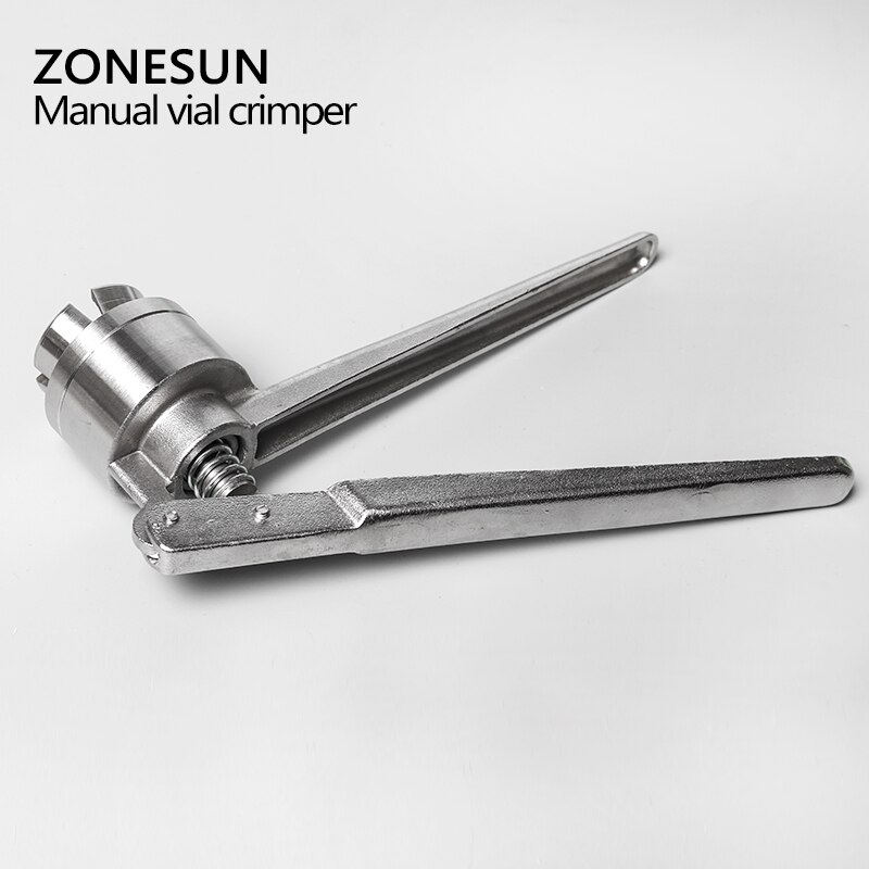 ZONESUN Manual Vial Crimper 13mm/20mm Plastic Flip Off Caps Hand Sealing Machine Crimping Tool Bottle Capping Capper