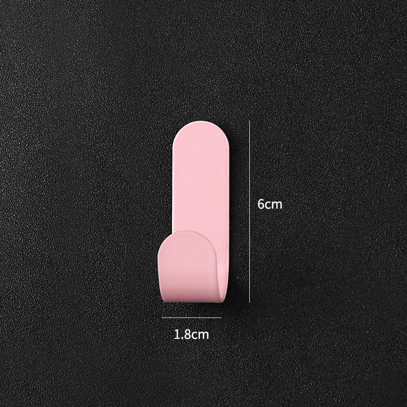 Multifunktionel vægophængningskrog bag døren nøglekrog kludbøjleholder badeværelseshåndklædeholder køkkenbeslag hyldekrog: Blomme