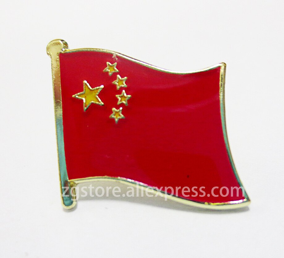 Lot van 10 stuks Nationale vlag Reversspeldjes broche Badge Emblem China