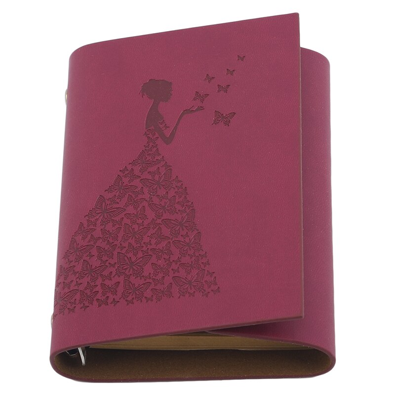 Vintage Notebook Dagboek Notepad Literatuur Note Boek Papier Vervangbare Journal Planners Kantoorbenodigdheden: Wine Red (small)