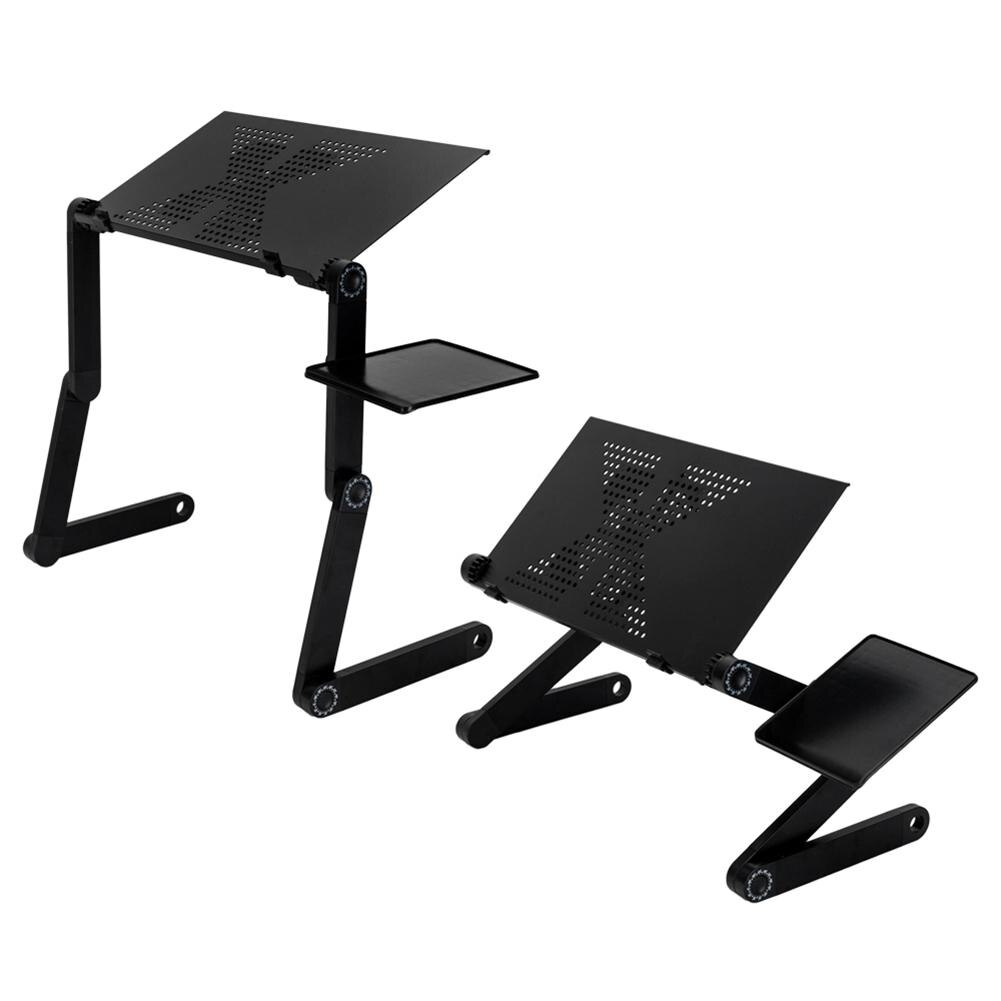 Multifunctionele Lapdesk Tray Table Stand Draagbare Vouwen Computers Roterende Bureau Hoek Aanpassing Met Muismat
