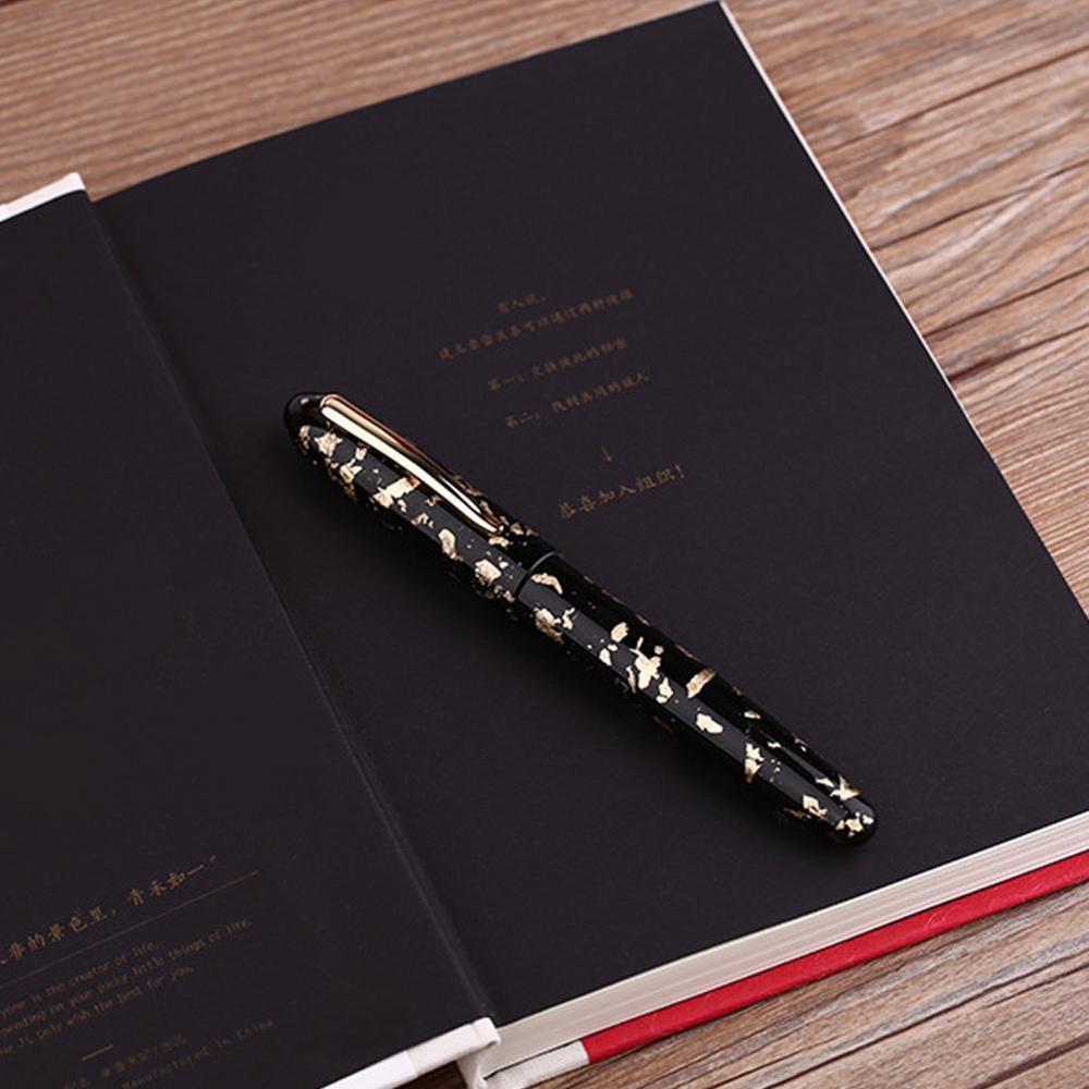 ! Pluma estilográfica Moonman M8 hecha a mano de resina para celuloide, hermoso de escritura, patrones de pluma moderna, hoja de Metal con convertidor H1S8
