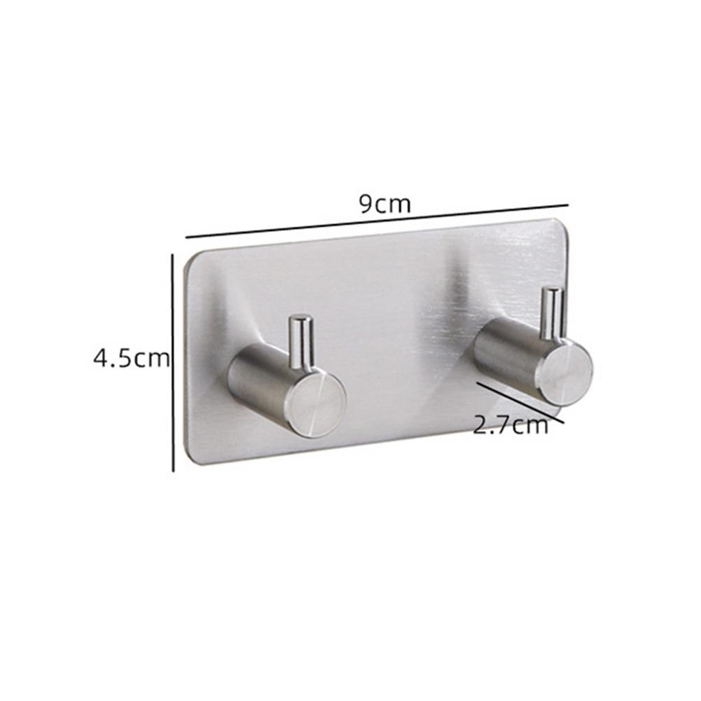 Rvs Kapstok Zware Roestvrij Opslag Hanger Opknoping Haken Zelfklevende Rack Bijkeuken Badkamer Accessoires