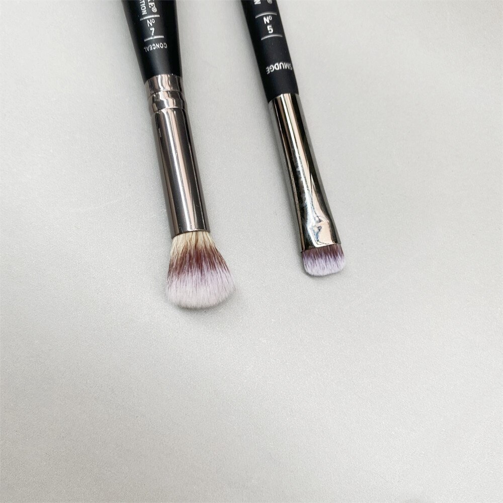 Pincel de maquillaje PERFECTION de doble punta, corrector de 7 bases, sombra de ojos, contorno, resaltado, herramienta de cosméticos de belleza