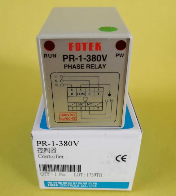 PR-1-220V PR-1-380V FOTEK Phase Sequence Relay Controller 100% Original