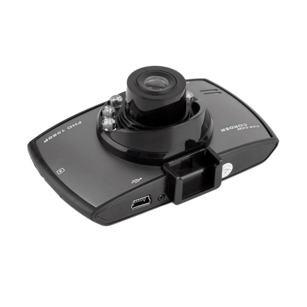 6 led bil dvr kamera dash cam video 2.3 tums lcd display g-sensor mörkerseende fordonskamera inspelare