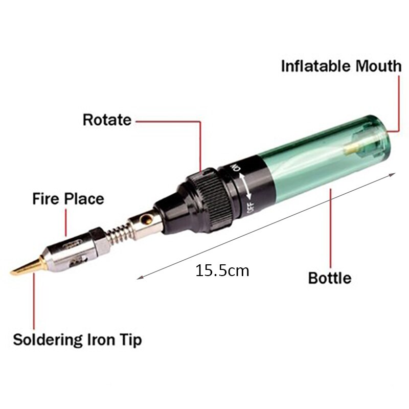 1300 Celsius Butaangas Lassen Soldeerbouten Welding Pen Brander Blow Torch Gas Soldeerbout Cordless Butaan Tip Gereedschap