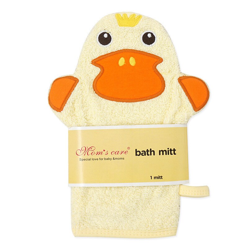 Baby Infant Cartoon Soft Bathing Bathroom Mitt Glove Foam Rub Shower Sponge Exfoliating Wash Cloth Towel Optional pattern: 1