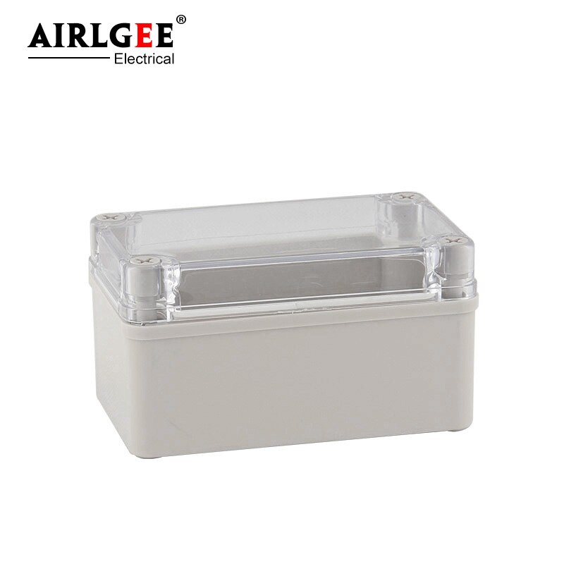 130*80*70mm outdoor plastic waterproof junction box PC transparent cover cable box seal security junction box