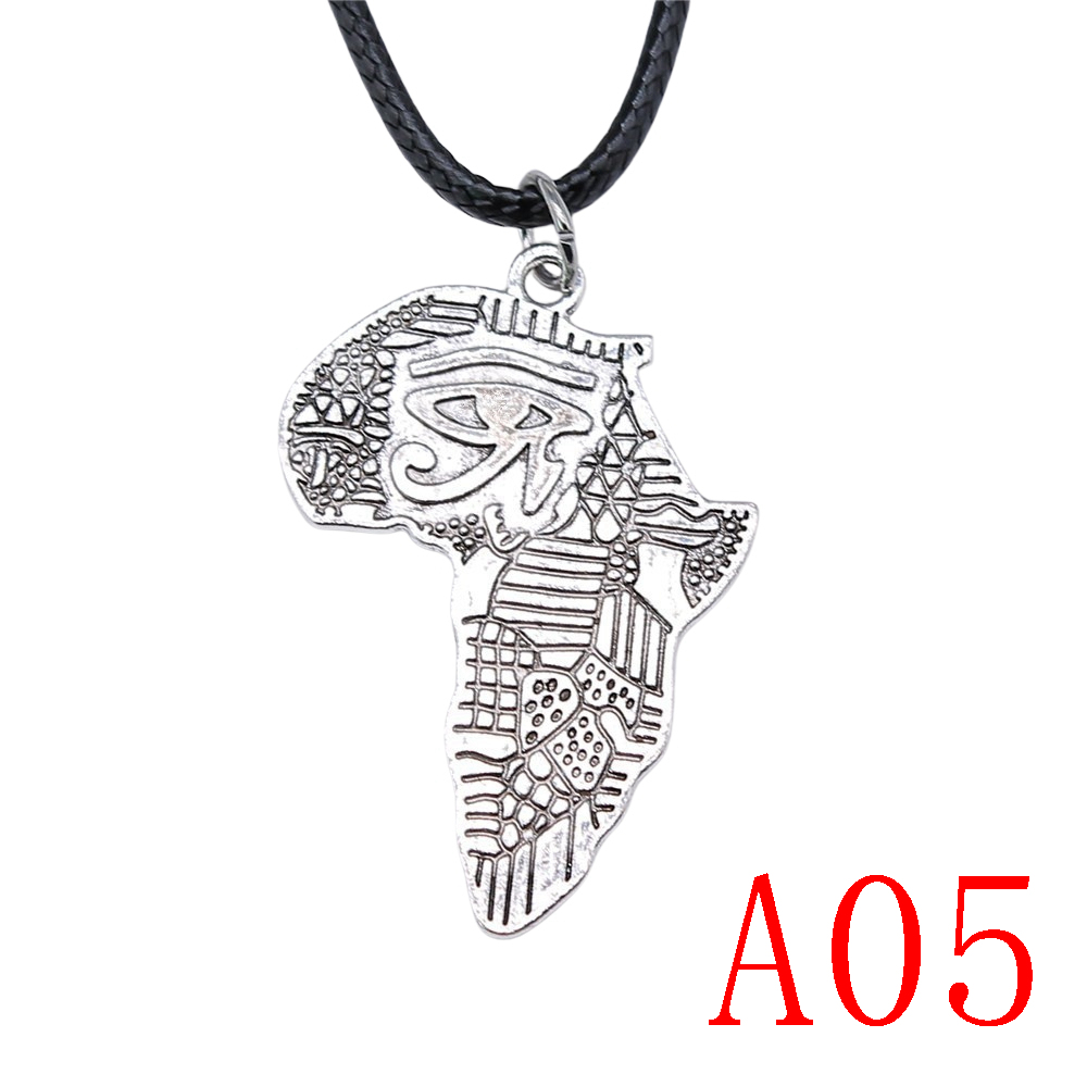 Collana con ciondolo a croce Ankh per gioielli moda donna regalo: 1pcs-A05-40x28mm