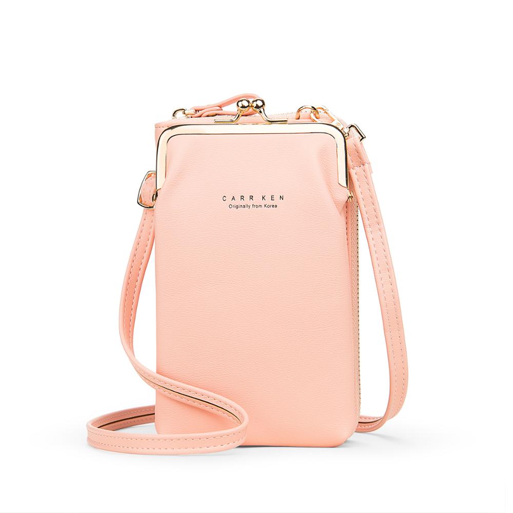 Mode Kleine Crossbody Tassen Vrouwen Mini Pu Lederen Schoudertas Messenger Bag Voor Meisjes Clutch Dames Card Telefoon Portemonnee Rits Flap: Pink