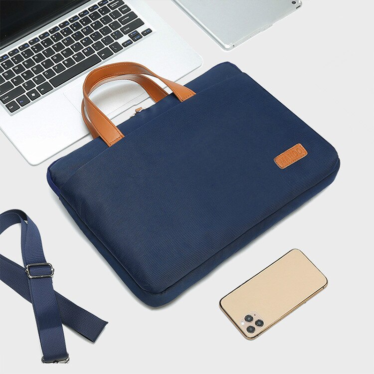 Maletines portátiles a prueba de golpes para mujer, bolsa de ordenador, bolso de mano para documentos de negocios, bolsa de mensajero, accesorios