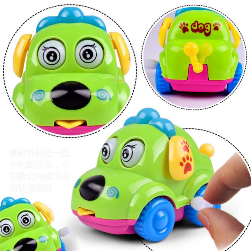 Wind Up Clockwork Funny Speelgoed Cartoon Puppy Tong Uurwerk Auto Educatief Speelgoed kinderen speelgoed brinquedos