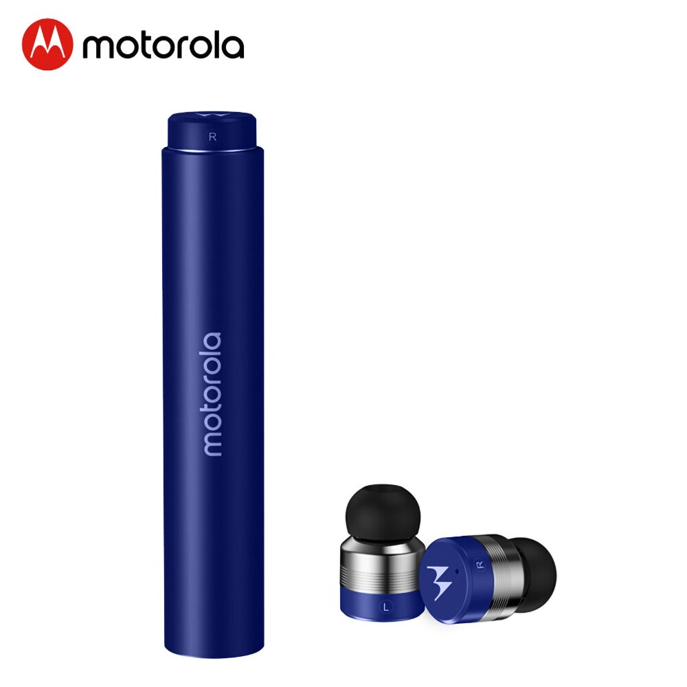 Motorola VerveBuds 300 Wireless Bluetooth Earphone In-Ear Mini Sports Headphones For Apple Samsung Huawei Phone VerveBuds300: Blue