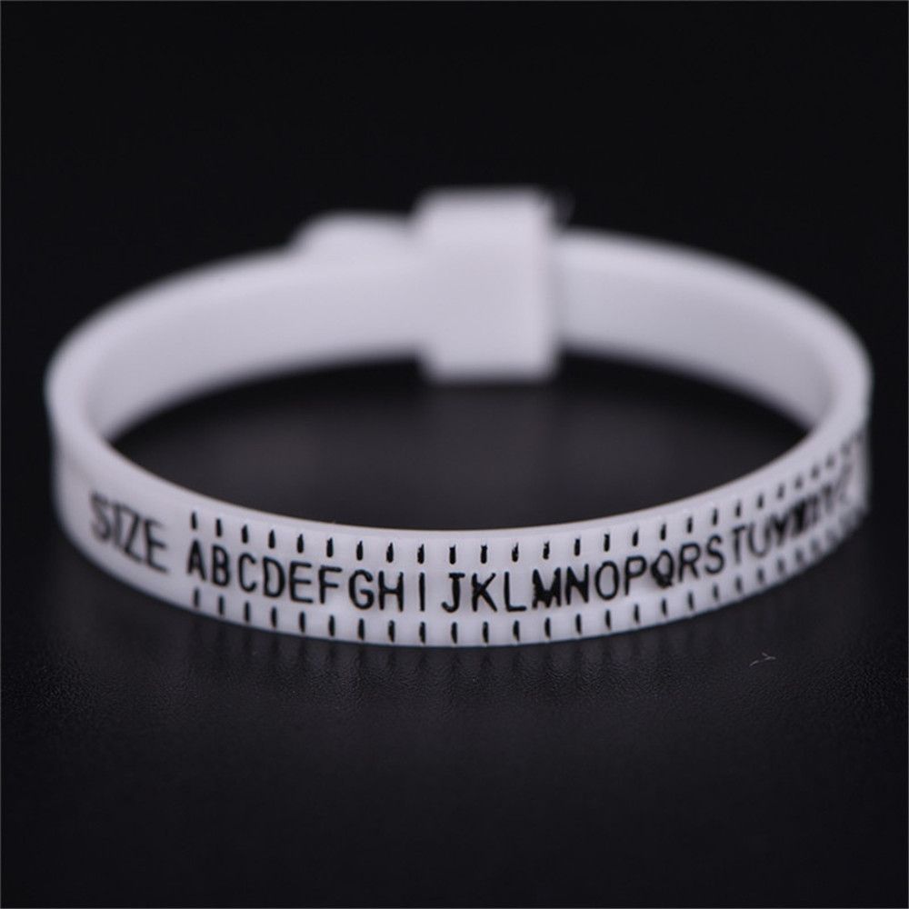 Ring Sizer Uk/Us/Eu/Jp Officiële Britse/Amerikaanse Vinger Herbruikbare En Lichtgewicht Mooie Meetgereedschap mannen En Vrouwen Maten A-Z: white-UK