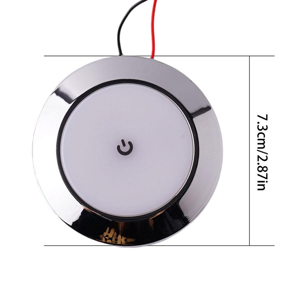 12V berühren Lampe RV Innen Decke LED Licht mit Dimmer Schalter Auto Innen LED Runde Licht RV Innen Dach lampe Für Stiefel