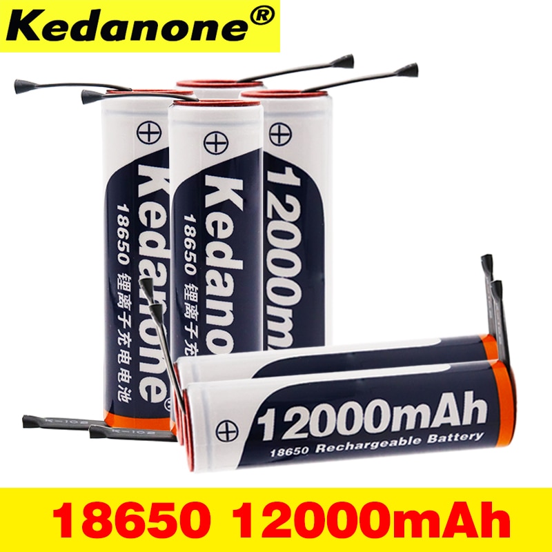 18650 akku 3,7 in 18650 12000 mAh kapazität lithium-ionen akku für taschenlampe batterie + diy n