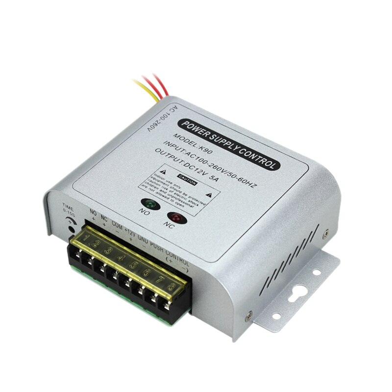 12v 5a universell strömförsörjning för passersystem med  ac90v-260v