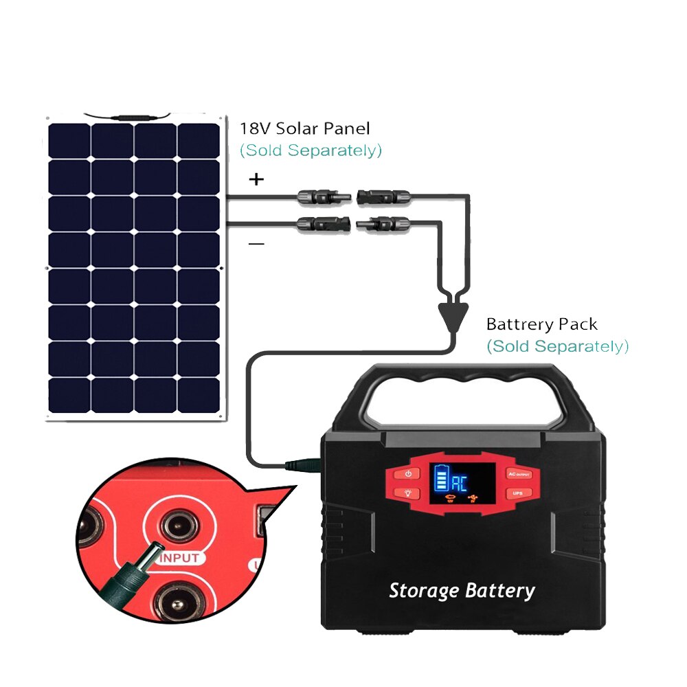 Solar Panel Extension Cable Copper Wire Black and Red with MC4 to DC5521 Connector Solar PV Cable Plug Adapter Cable 1.5m 16AWG