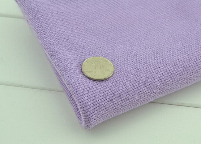 20X 100cm 2x2 Cotton knitted rib cuff fabric stretchy cotton fabric for DIY sewing clothing making accessories fabric