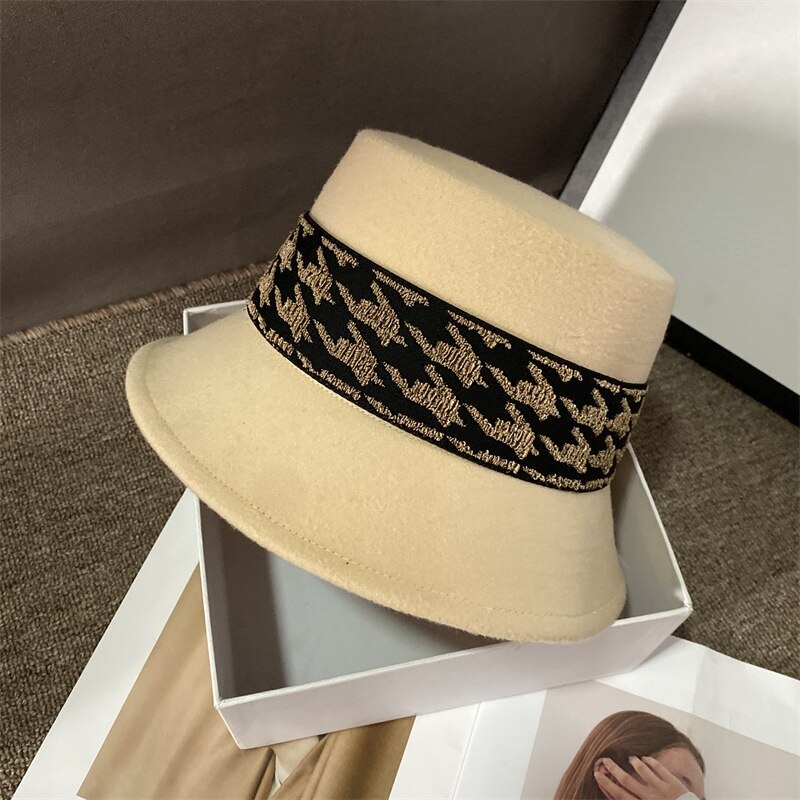 Chapeau en feutre 100% laine pour femmes, Cloche en laine, pour mères, automne et hiver