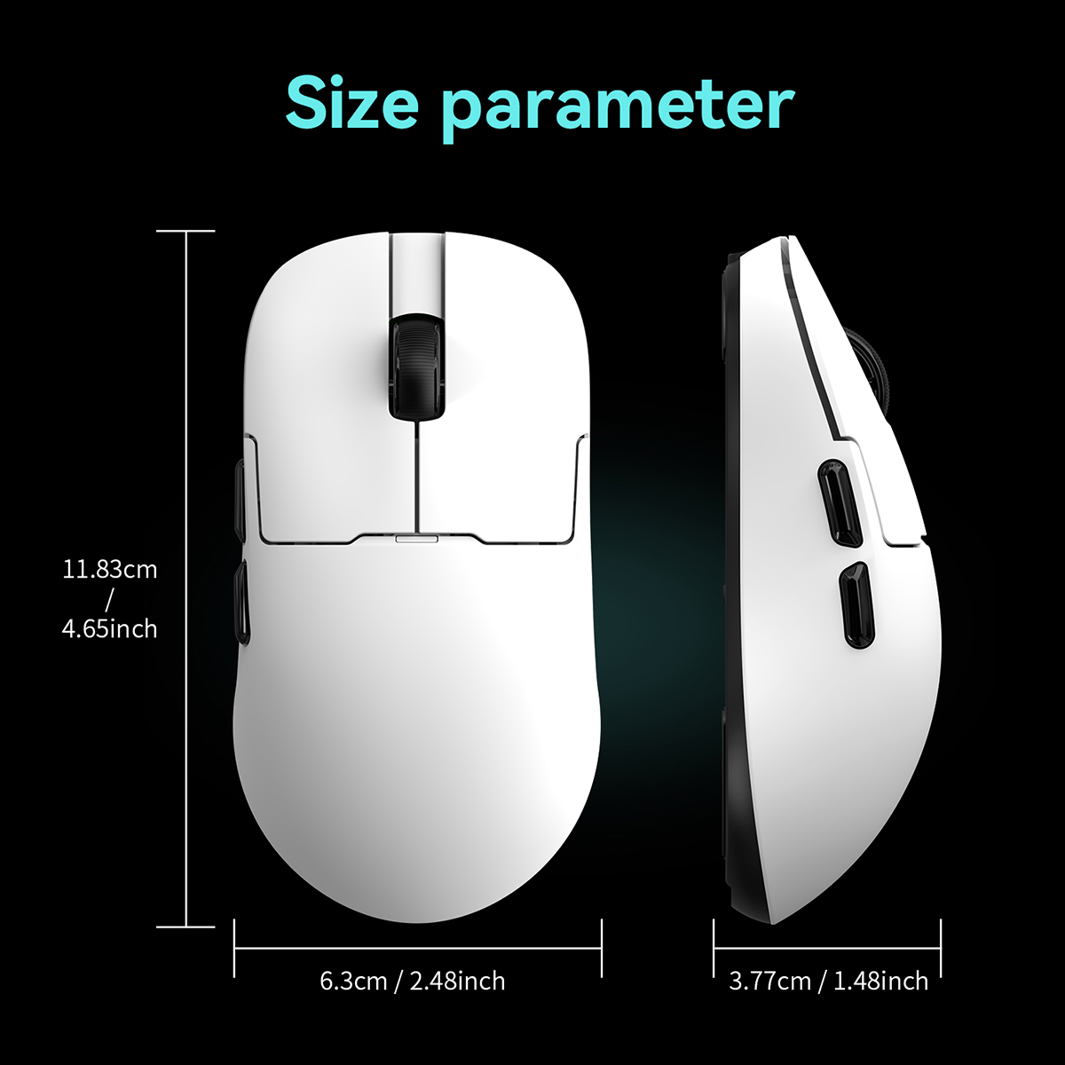 AJAZZAJ159PMC mouse, wireless gaming mouse, three-mode pixart PAW3311 lightweight e-sports gaming office