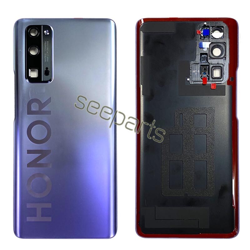 Tylna szklana pokrywa dla 6.57 "Huawei Honor 30 Pro pokrywa baterii tylny Panel Honor 30 obudowa tylnej szyby obudowa z obiektywem aparatu