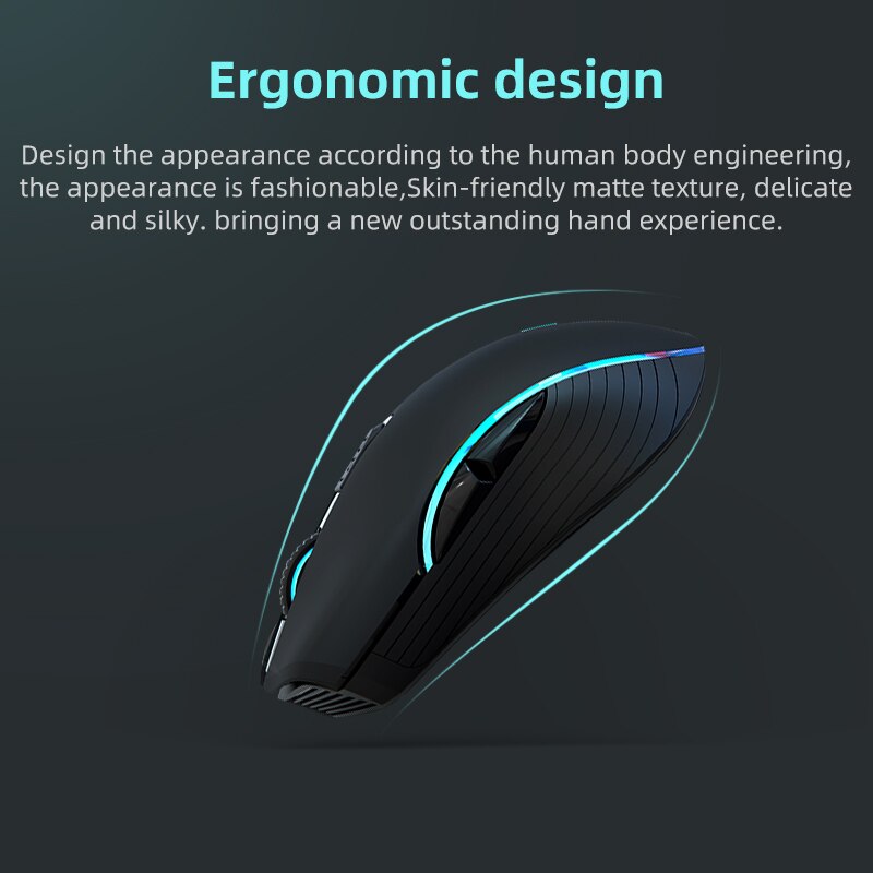 VicTsing-ratón inalámbrico X9 2,4G, accesorio con Bluetooth 5,0, recargable, 4000DPI, ajustable, ultrafino, silencioso, ergonómico, para ordenador portátil y PC