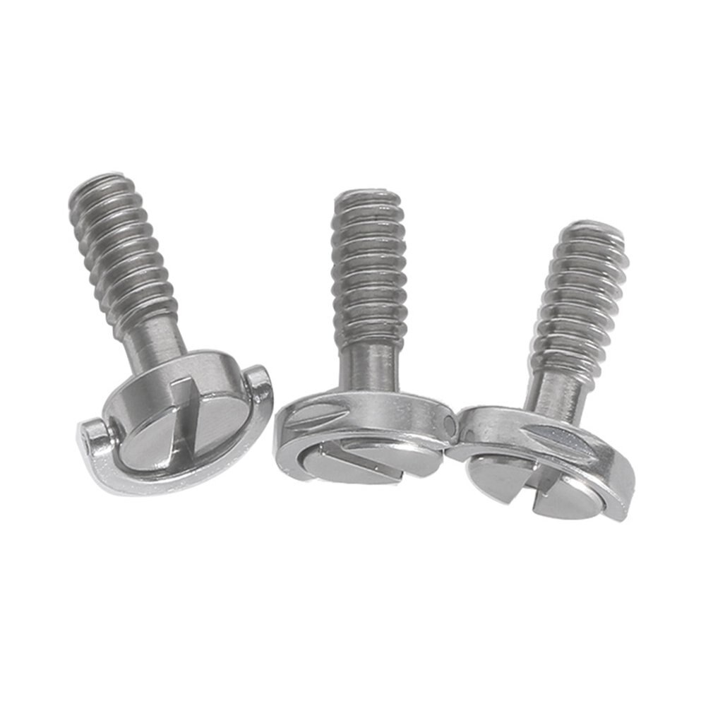 Long Screw SLR Camera Tripod PTZ Screw Quick Release Plate Word Stainless Steel 1/4 Inch Material: Plastic/wood