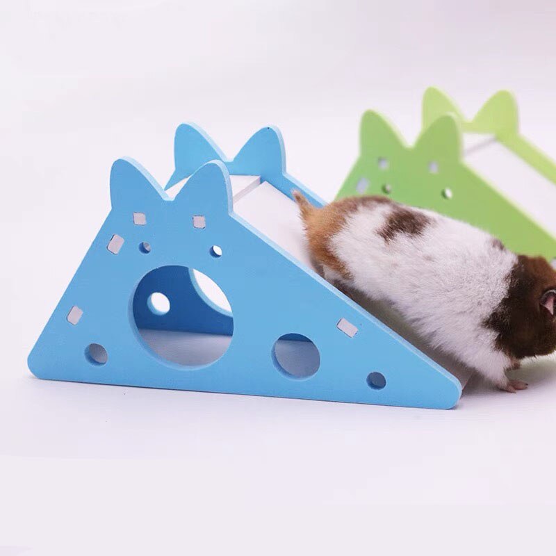Scivolo per uccelli giocattolo criceto casa a scomparsa accessori per gabbia per pappagalli cavia scivolo in legno con scale giocattolo forniture per piccoli animali domestici