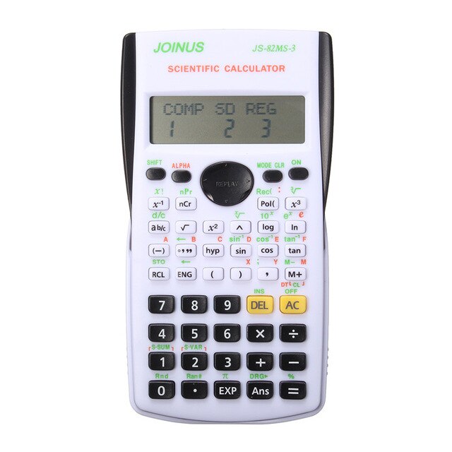Mini Electronic Scientific Calculator Portable Multifunctional 12 Digital Counter Office Home Students Function Supplies: Black