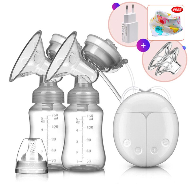 Electric breast pump unilateral and bilateral breast pump manual silicone breast pump baby breastfeeding accessories: as the picture3