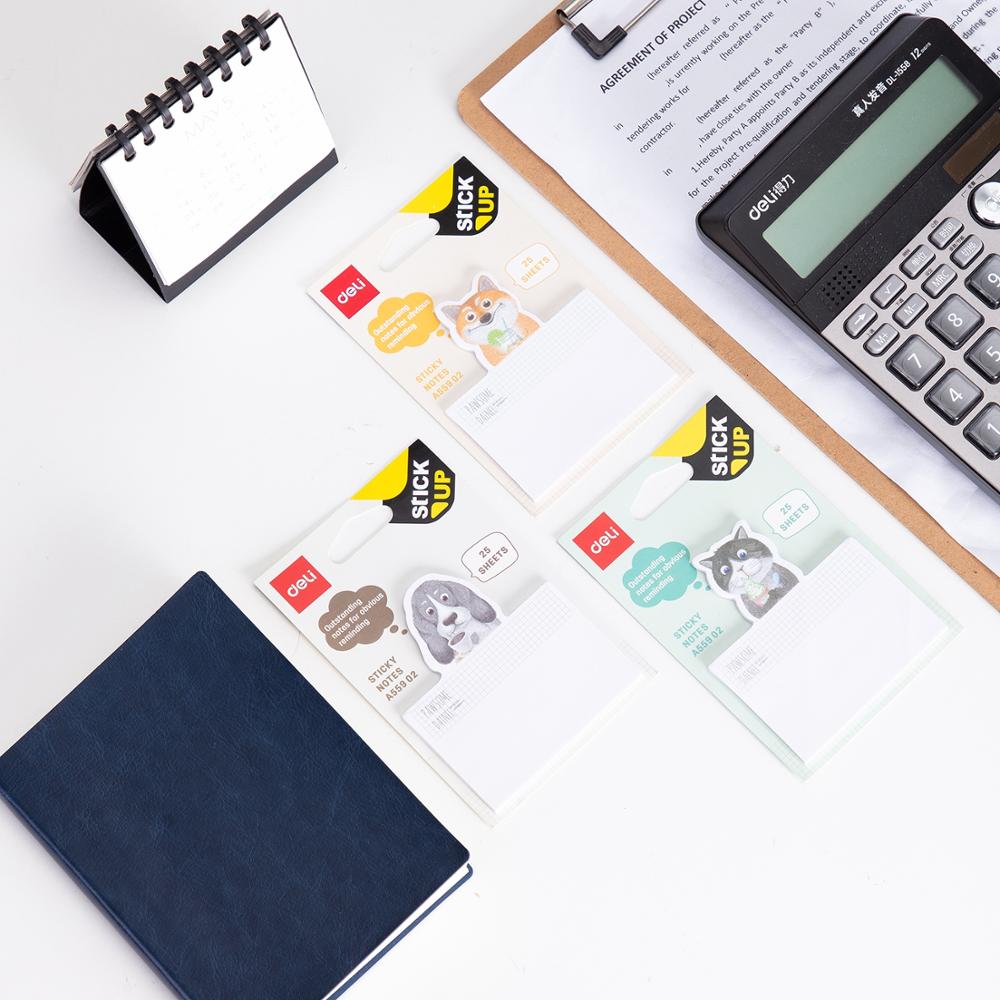 DELI EA55902 Sticky Notes Student Message Stickers 3 Bags/Lot N Times Memo Pad Post It Sticker School Supplies Writing Pads