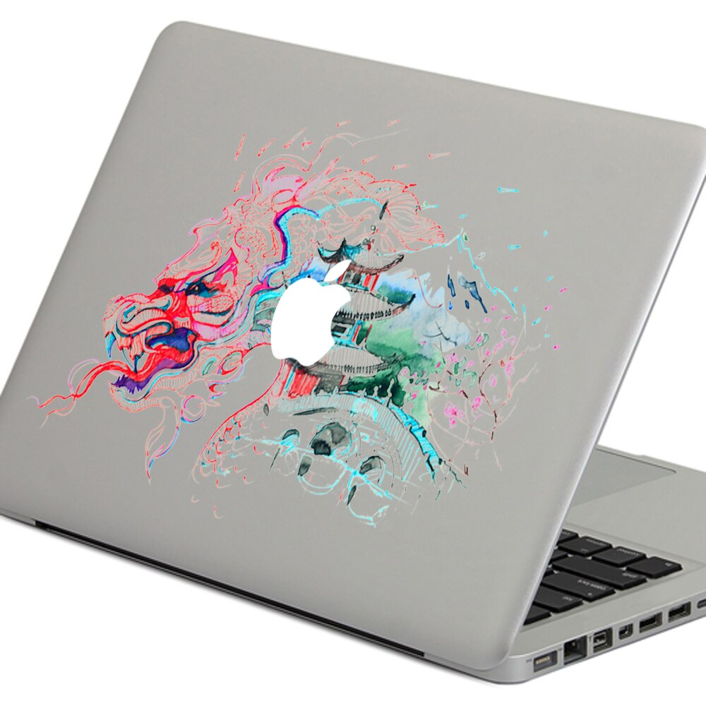 Aquarel architectur persoonlijkheid vinyl decal laptop sticker voor macbook pro air 13 inch cartoon laptop skin shell voor mac boek