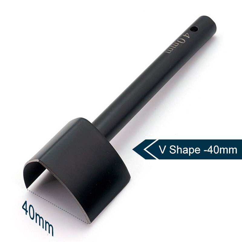 DIY Leder Gürtel Schwanz Schneiden Werkzeug Halbrunden Halbe Runde Scharf Messer V bilden Brieftasche Kreisbogen schlagen für Leder Handwerk: V Form - 40mm