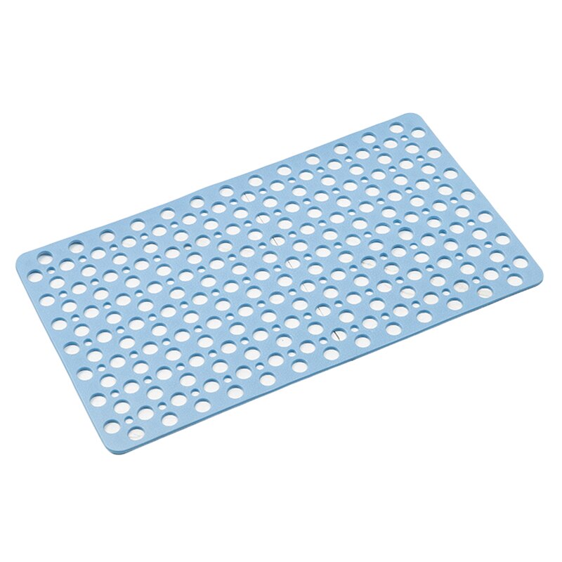 Bathroom Bathtub Anti-Slip Floor Mat Strong Suction Cup Lengthened Massage Bath Mat Shower Bathtub Mat: blue