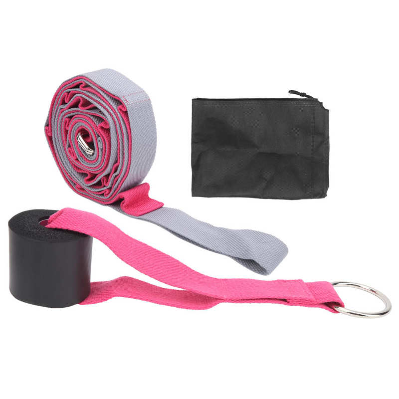Yoga Pilates Bänder Beine dehnen Gürtel tanzen ziehen Band Ein Wort Pferd Trainer: grau Rosa