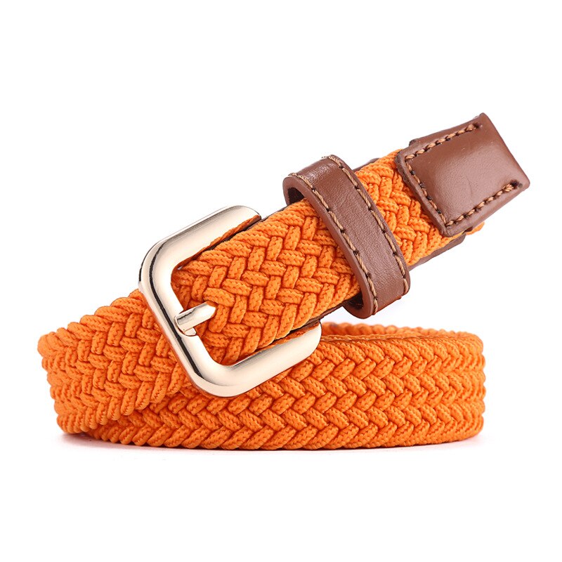 ZLD – ceinture en toile unisexe, alliage, boucle ardillon, costume parent-enfant, tissage décontracté, toile tissée simple, bande élastique unie