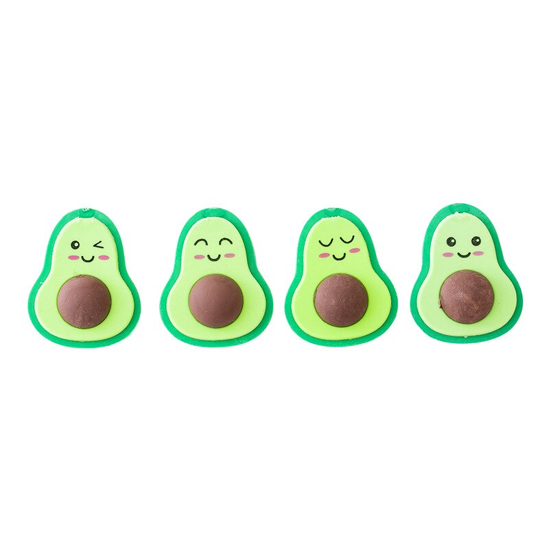 1 stk sød nyhed avocado viskelæder elev skole kontorartikler kawaii papirvarer blyant gummi viskelædere til børn præmie