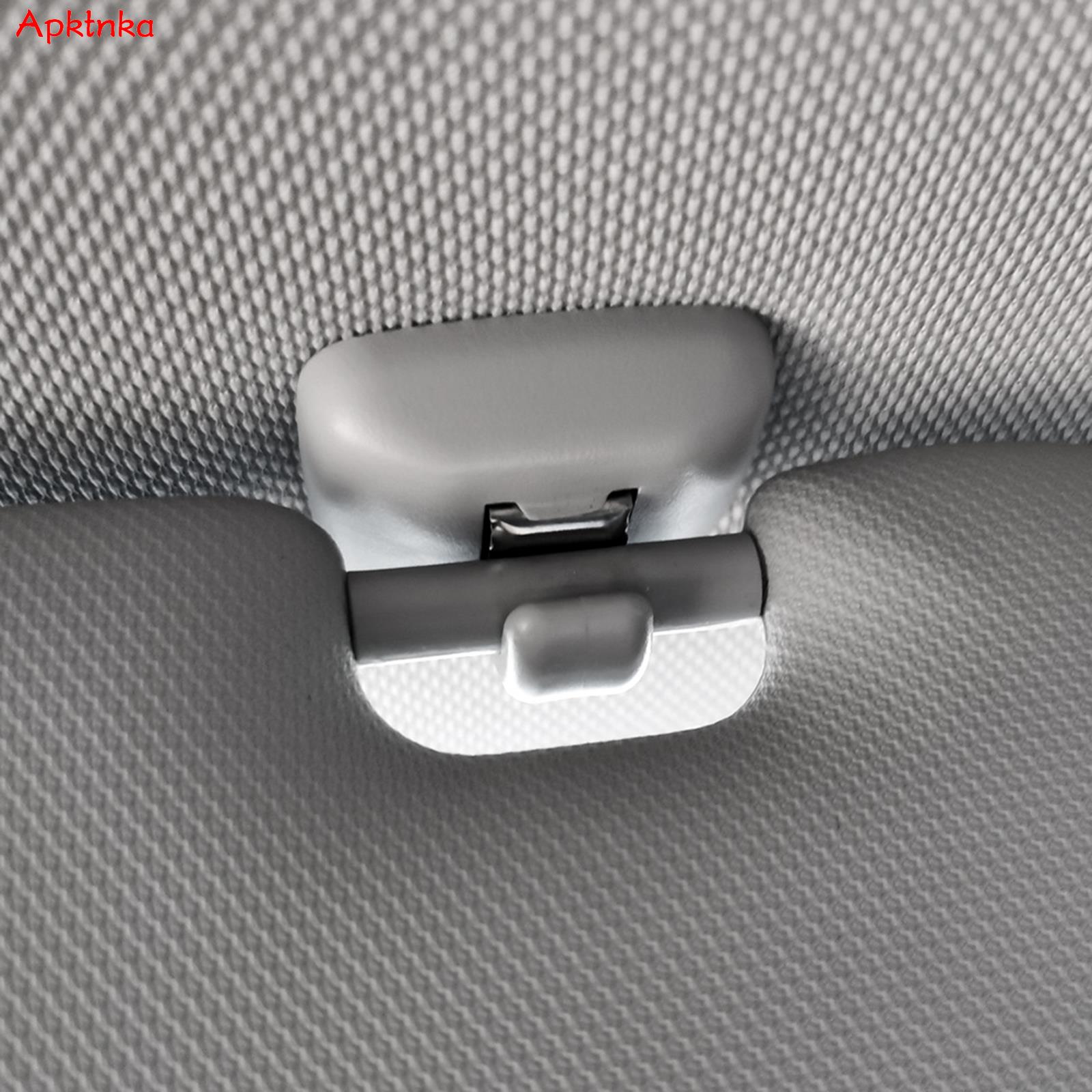 Apktnka 2x Auto Zonneklep Haak Clips Hanger Houder Gesp Beugel Retainer Voor VW Caddy Eos Gol Golf Lupo Polo Sharan Touran