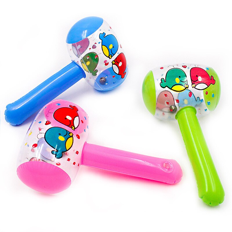 Kids 20CM Inflatable Hammer Balloon Cute Cartoon Animal Pattern Air Hammer With Bell Toys for Children Outdoor Party Game Toys: Default Title