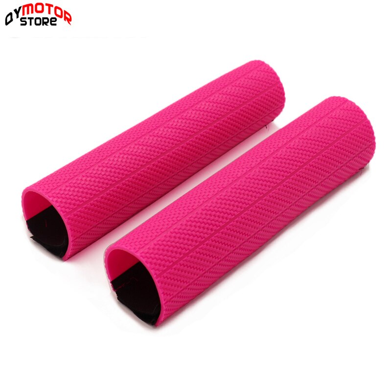 Rubber Schokdemper Voorvork Protector Guard Wrap Cover Voor Honda Suzuki Yamaha Exc Husqvarna Motocross Dirt Bike: pink