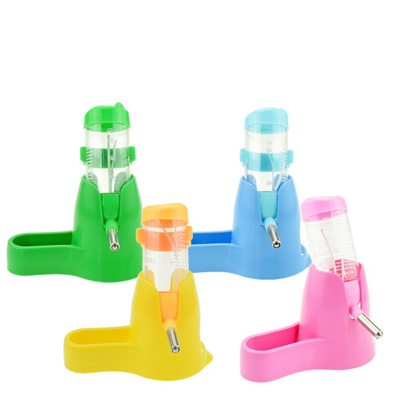 Hamster Water Bottle Small Animal Pet Guinea Rat Mouse Drinking Fountain Animal Feeding Device Hamster Food Container Case