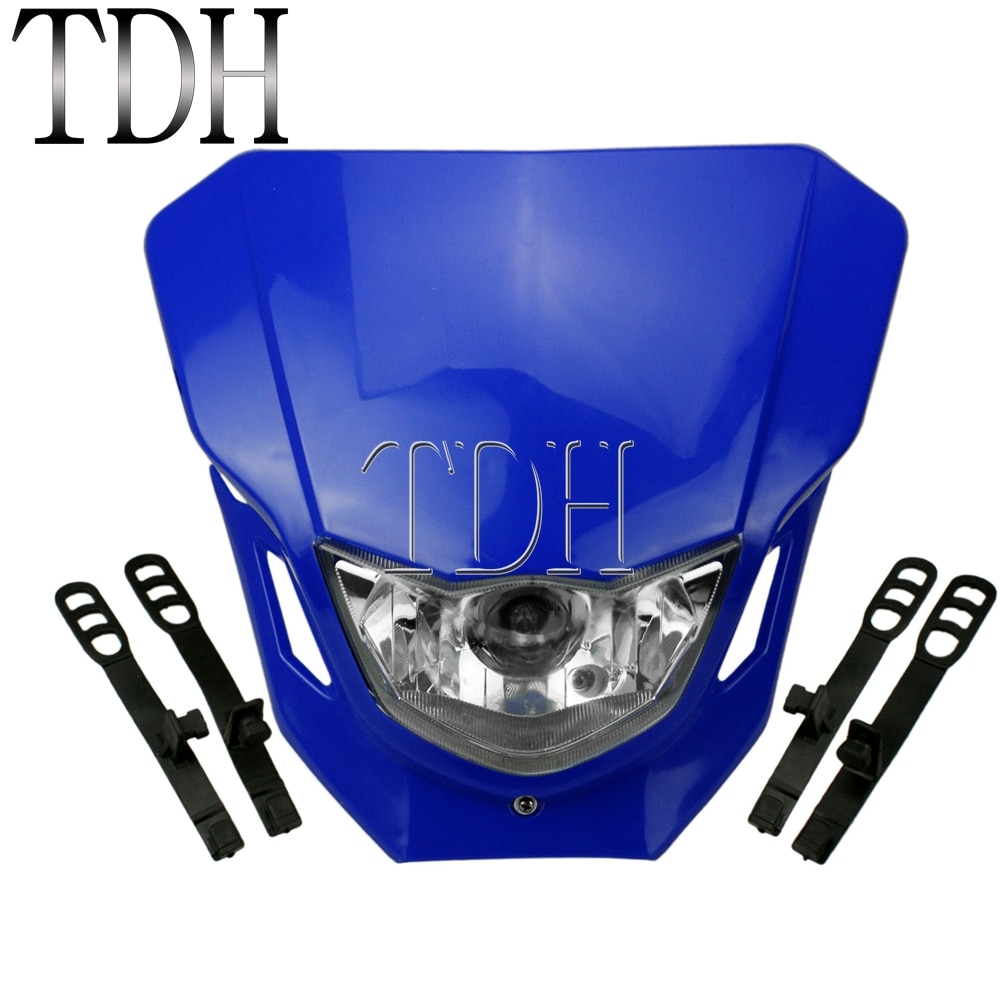 Faro Universal para motocicleta, Enduro, Motocross, Enduro, máscara de carenado para Yamaha WRF250 400 450 YZ TTR WR